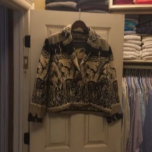 New Identity Bkack Tan Horse Jacket M